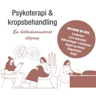 Samtaler & kropsbehandling – en kombination jeg elsker ❤

At kombinere samtaleterapi og kropsbehandling er noget af det mest meningsfulde, jeg har arbejdet med. Det skaber en helt særlig dybde i forløbet – fordi vi både får fat i tankerne og kroppen.

Jeg fortsætter derfor mit tilbud med kombinerede sessioner á 2 timer til 500 kr.

Forløbene er til dig, der mærker, at:
✨ Samtale alene ikke rækker – du har brug for at kroppen også bliver mødt
✨ Du længes efter ro i nervesystemet og mere kontakt til dig selv
✨ Du gerne vil arbejde med selvværd, relationer, mønstre, uro, stress eller livskriser 

Sådan foregår det:
Vi starter med en terapeutisk samtale og afslutter med en kropsbehandling på briks, hvor jeg bruger teknikker fra zoneterapi, kraniosakral terapi og bindevævsfrigørelse – med fokus på regulering af nervesystemet.

Det praktiske:
✨ København N
✨ 2 timers session
✨ 500 kr. (tilbudspris til og med august)
✨ Book ved at skrive til 26195032 eller hanne.aaen.lassen@gmail.com

Hvis du er nysgerrig på, hvordan det kunne se ud for dig – så skriv endelig. Du behøver ikke vide præcis, hvad du vil arbejde med. Vi finder vejen sammen. 🌿

Kærligst,
Hanne